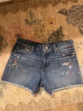 Polo by Ralph Lauren Paint-Splatter Denim Shorts